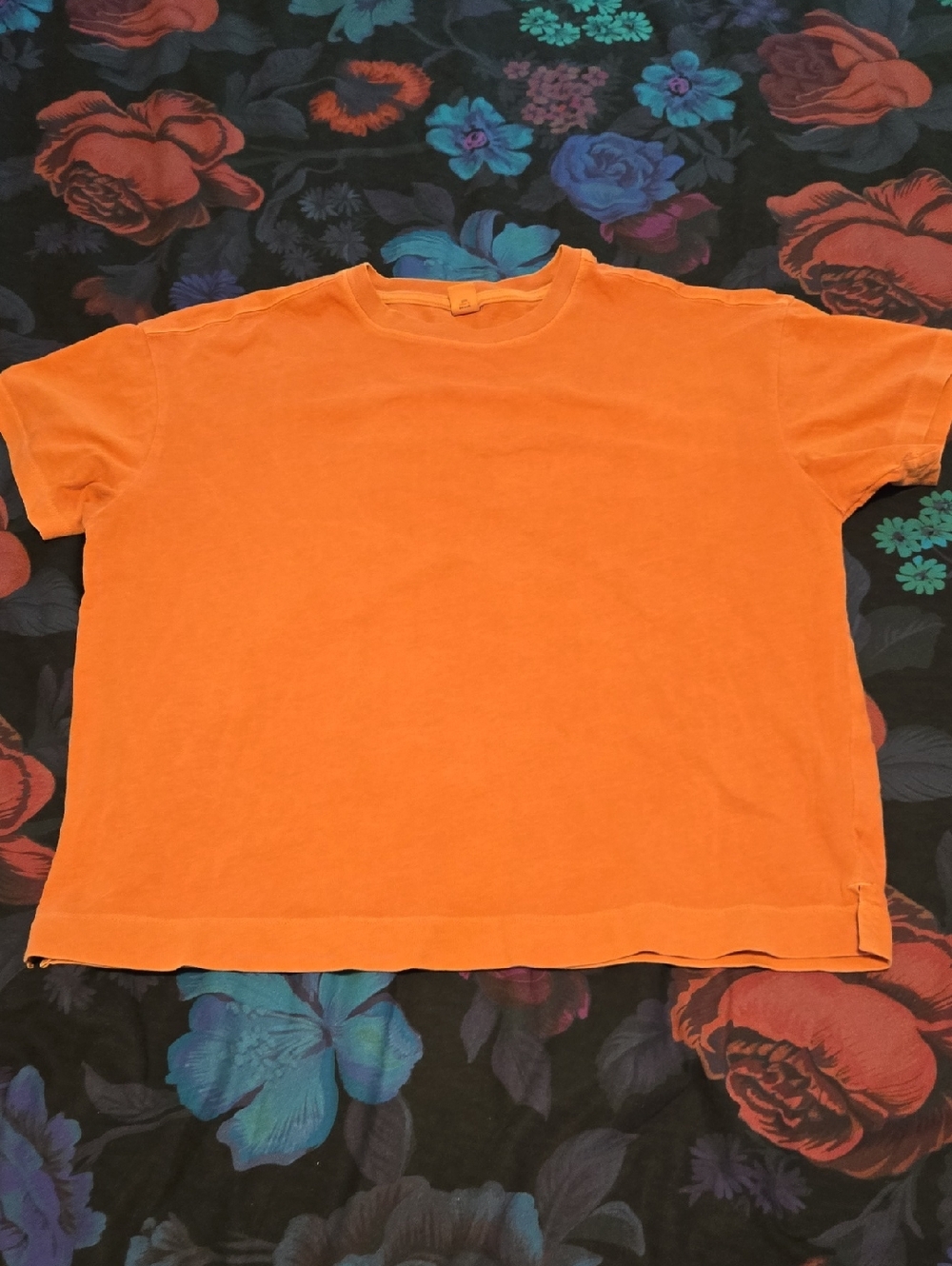 Old Navy Solid Orange Short-Sleeve Tee